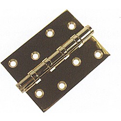 119P Heavy  Brass 2 Ball Bearing Hinge - 3mm Leaf Thickness