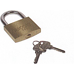 Double Locking Brass Padlock